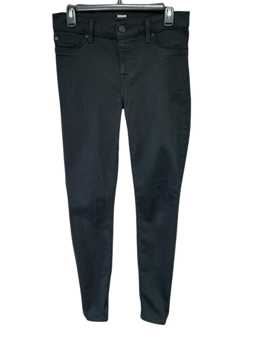 HUDSON Jeans Black Krista Super Skinny Black Denim Size 28